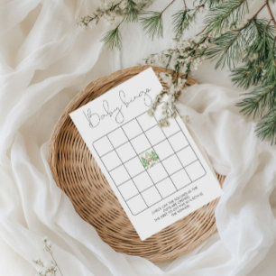 Skiing Into Parenthood Baby Shower Bingo Game