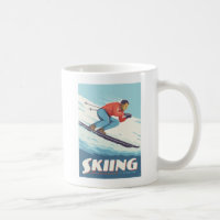 Skiing Is Believing Retro Print
