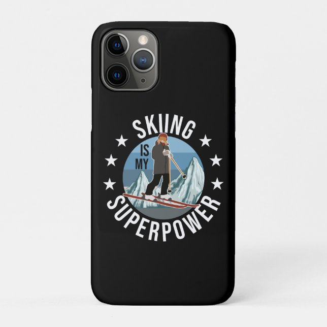 Skiing Is My Superpower Case-Mate iPhone Case (Back)