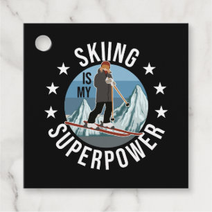 Skiing Is My Superpower Favour Tags