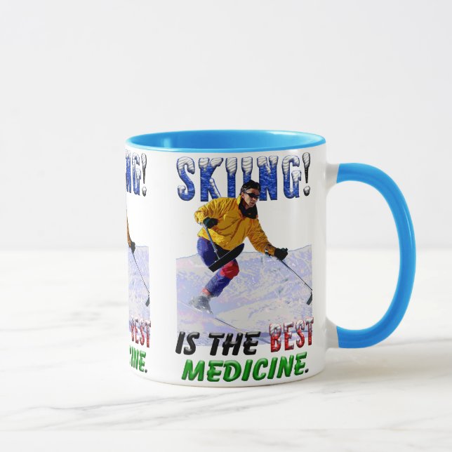 Skiing is the Best Medicine Mug (Right)