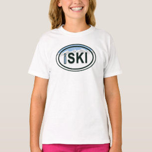 Skiing iSKI Oval Mountain Tag Shirt