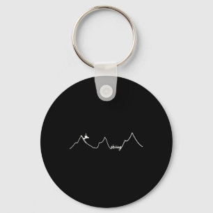 Skiing key ring