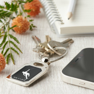 Skiing Key Ring