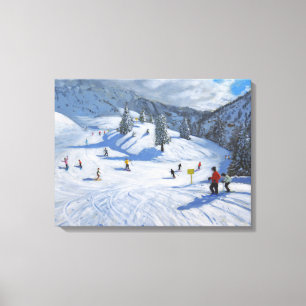 Skiing Kitzbhuel 2014 Canvas Print
