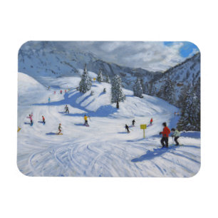 Skiing Kitzbhuel 2014 Magnet