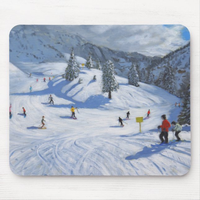 Skiing Kitzbhuel 2014 Mouse Pad (Front)