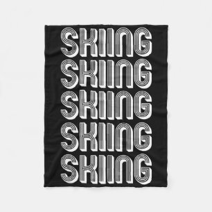 Skiing Lover 1 Fleece Blanket