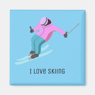 Skiing Magnet