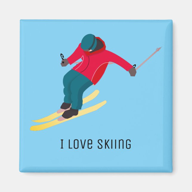 Skiing Magnet (Front)