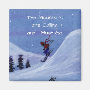 Skiing Magnet