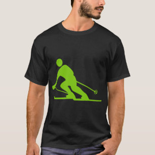 Skiing - Martian Green T-Shirt