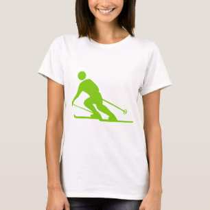 Skiing - Martian Green T-Shirt