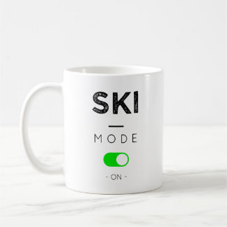 Skiing mode coffee mug