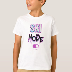 Skiing mode-on- T-Shirt