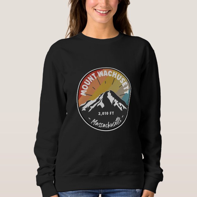 Skiing Mount Wachusett - Massachusetts Sweatshirt (Front)