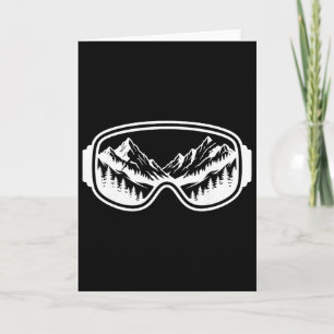 Skiing Mountain Goggles Snow Freestyle Ski Outdoor Card