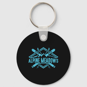 Skiing Mountains Skier Downhill Ski Resort Alpine Key Ring