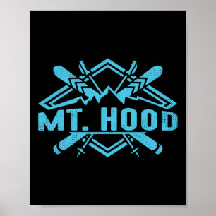 Skiing Mountains Skier Downhill Ski Resort Mt. Hoo Poster