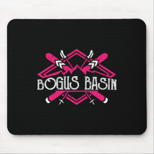Skiing Mountains Skier Downhill Women Ski Resort B Mouse Pad