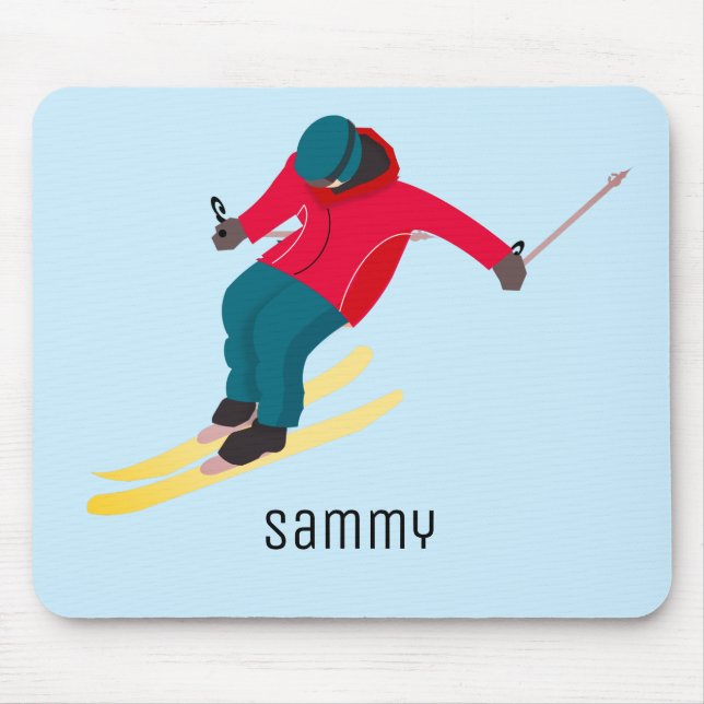 Skiing Mouse Pad (Front)
