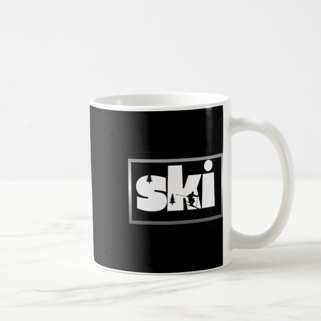 Skiing On Slopes3  Coffee Mug (Right)