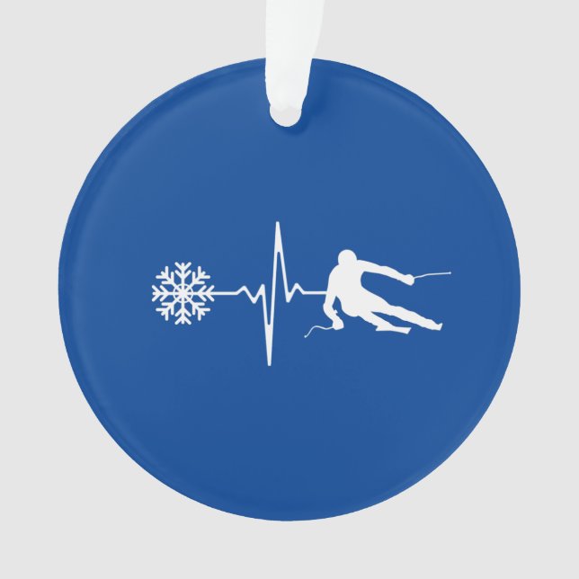 Skiing Ornament (Front)