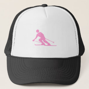 Skiing - Pink Trucker Hat