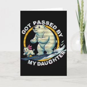 Skiing Polar Bear Design Got Ped By My Daughter Fu Card
