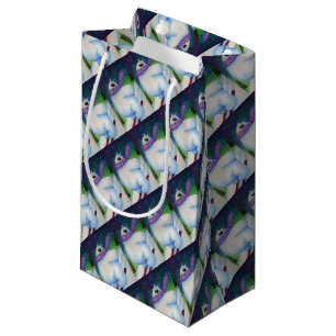 Skiing Polar Bear Small Gift Bag