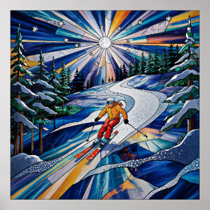 Skiing Poster