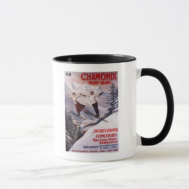 Skiing Promotional Poster Mug (Right)