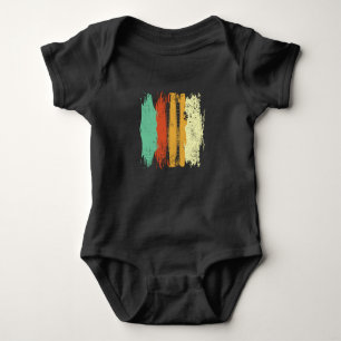Skiing Retro Ski Baby Bodysuit