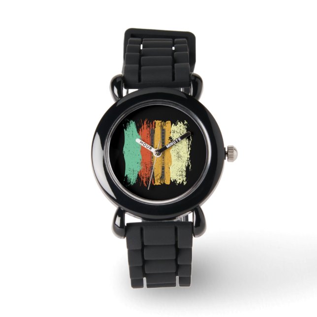 Skiing Retro Ski Watch (Front)