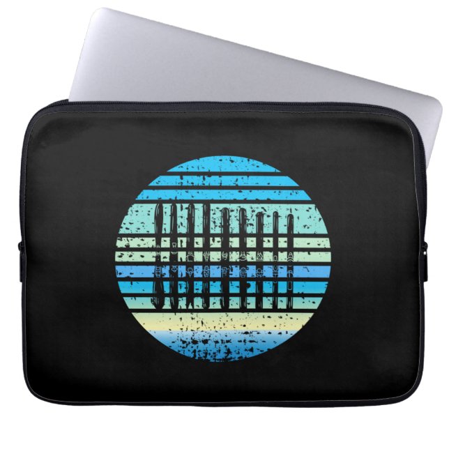Skiing - Ski Boards Collection Funny Skiing Laptop Sleeve (Front)