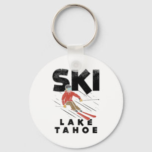 Skiing - Ski Lake Tahoe Key Ring