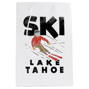 Skiing - Ski Lake Tahoe Medium Gift Bag