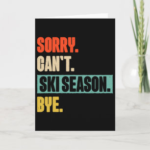 Skiing Ski Lover 5 Card