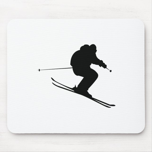 Skiing Ski  Mouse Pad (Front)