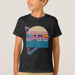 Skiing Ski Retro What's Your Sign T-Shirt
