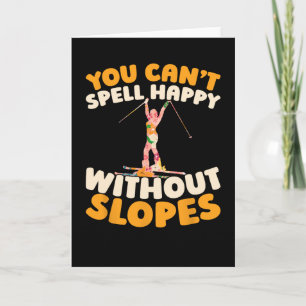 Skiing Ski - Winter Sports Skier Card