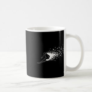 Skiing Skier Freestyle Powder Burst Mountain Snow Coffee Mug
