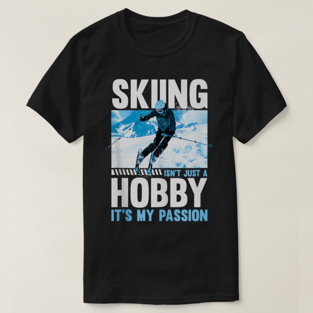 Skiing Skier Ski  20  T-Shirt (Design Front)
