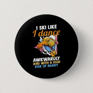 Skiing Skier Ski _2  6 Cm Round Badge