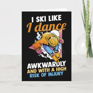 Skiing Skier Ski  Card