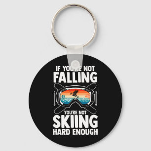 Skiing Skier Ski  Key Ring