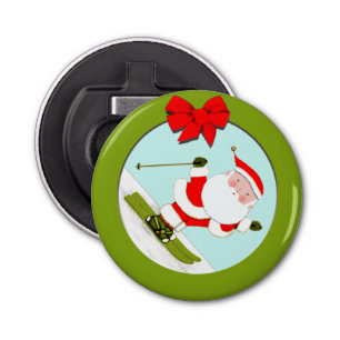 Skiing Skier Stocking Stuffer Bottle Opener
