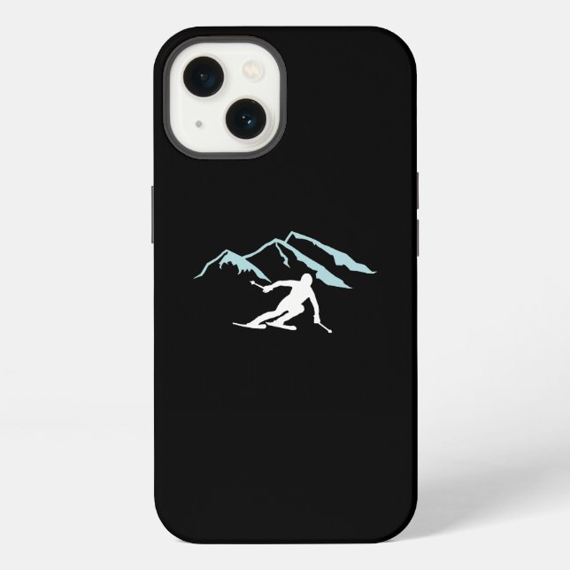 Skiing Skiing Lover iPhone Case (Back)