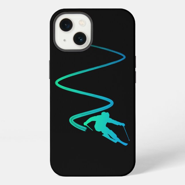Skiing Skiing Lover iPhone Case (Back)