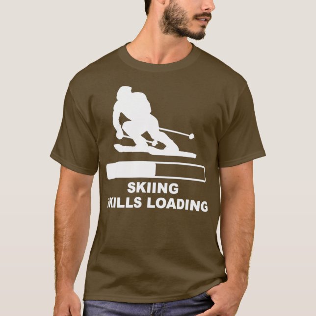 Skiing Skills Loading Bar T-Shirt (Front)